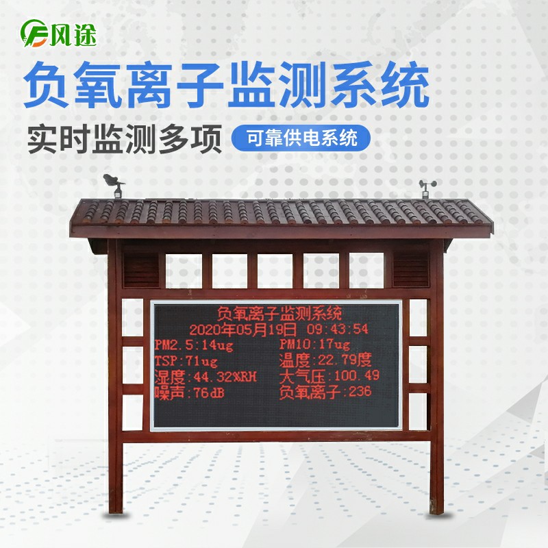風(fēng)途負氧離子在線(xiàn)監測系統功能